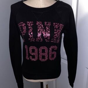 🛍️2/$12🛍️PINK Victoria’s Secret Sequin Sweatshirt
